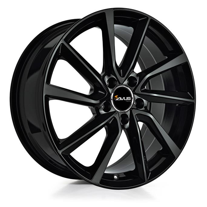 AVUS AC-518 BLACK 6.5x16 5/105 ET39 CB56.6