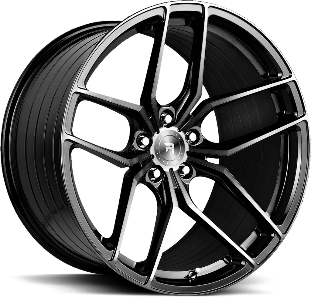 9.5x19 5*112 ET35 R SERIES R8 GLOSS BLACK TINTED FACE KR.66,6 60