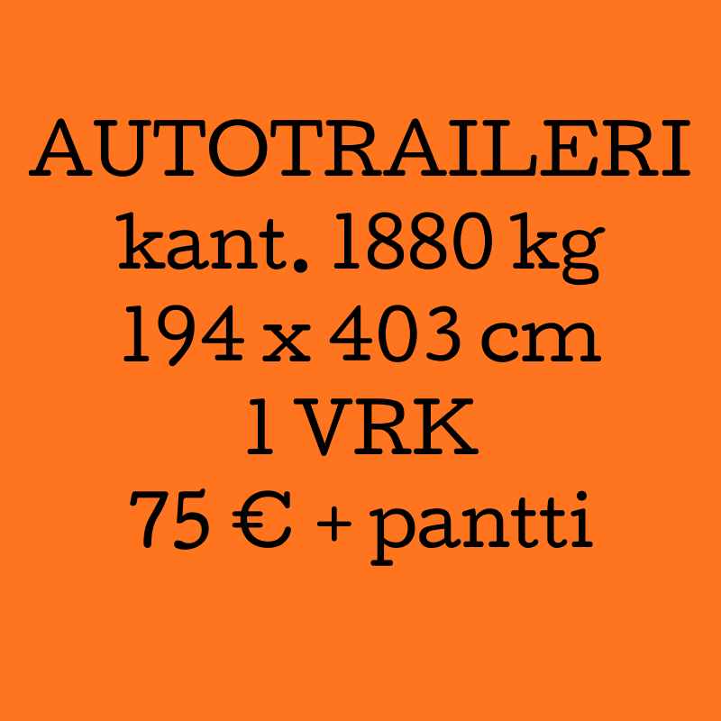 Vaunuvuokra AT2500 DLT-368 / 1 VRK
