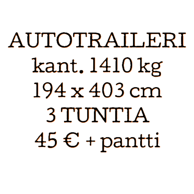 Vaunuvuokra AT2000  DMU-724 / 3 TUNTIA