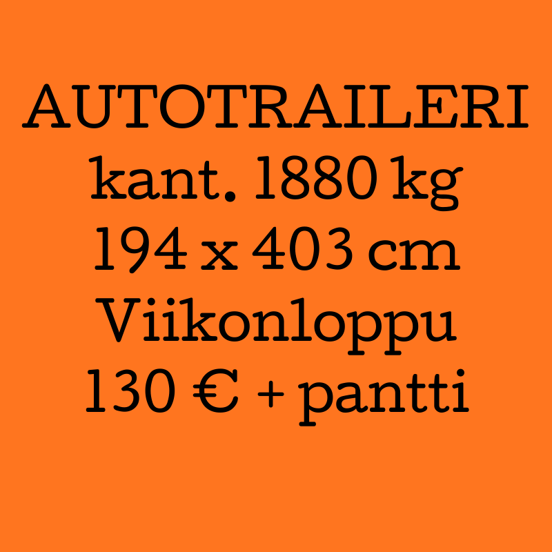 Vaunuvuokra AT2500 DLT-368 / VIIKONLOPPU
