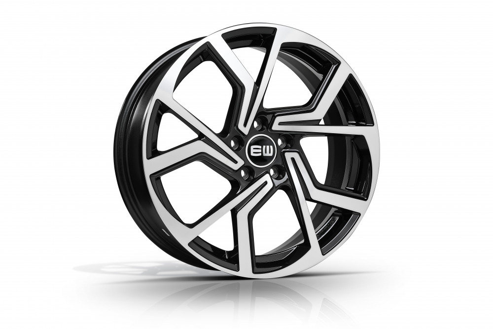 ELIT WHEELS EW09 BLACK / POLISHED 7x17 5/100 ET40 CB57.06