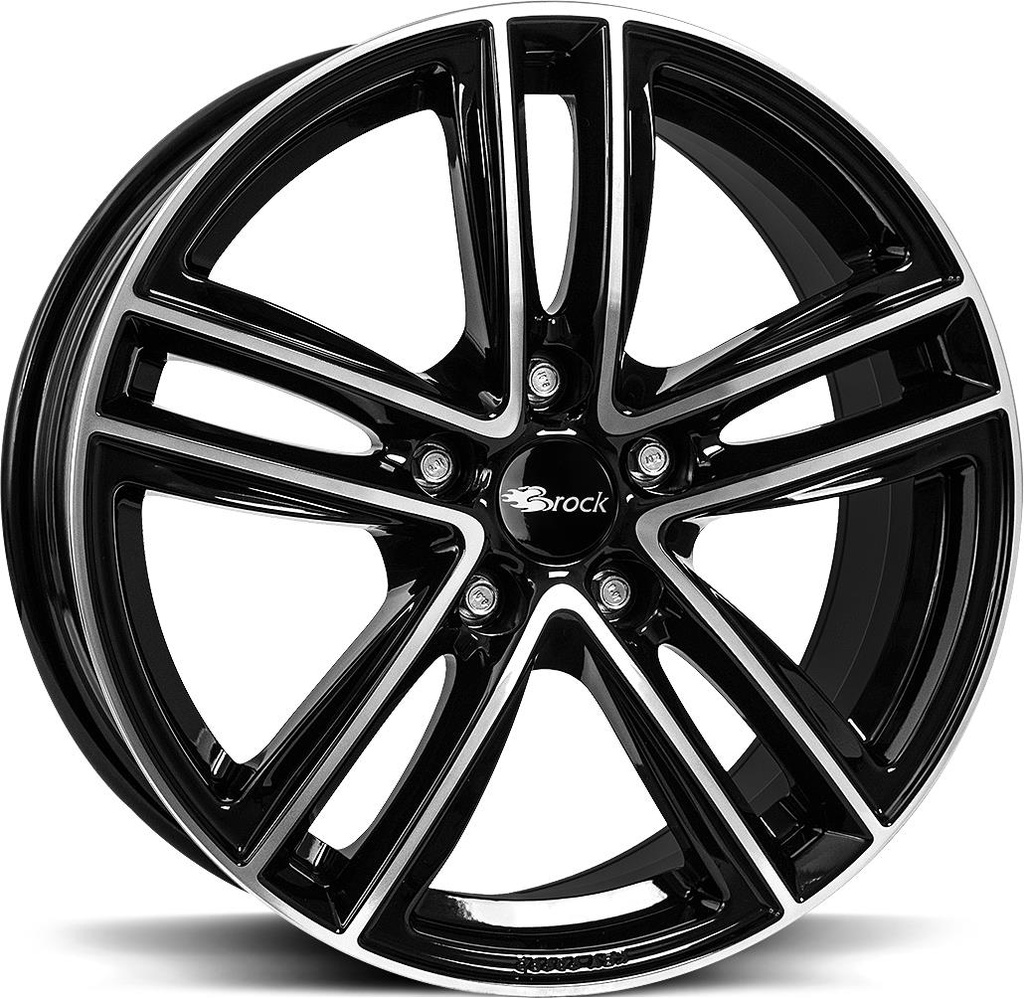 BROCK RC27 BLACK FULL POLISH 6.5x16 5/112 ET42 CB57.1